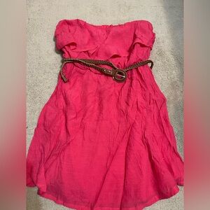Charlotte Russe Vibrant Pink Dress